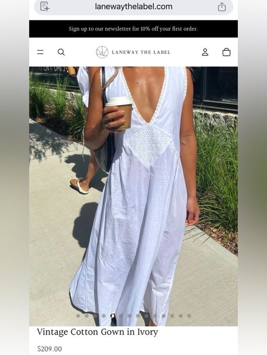 Laneway The Label Dresses & Skirts - NEOT Laneway The Label Ivory Maxi Cotton Gown